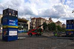 Підготовка до фіналу Ліги чемпіонів: як виглядає фан-зона на Хрещатику (фото)