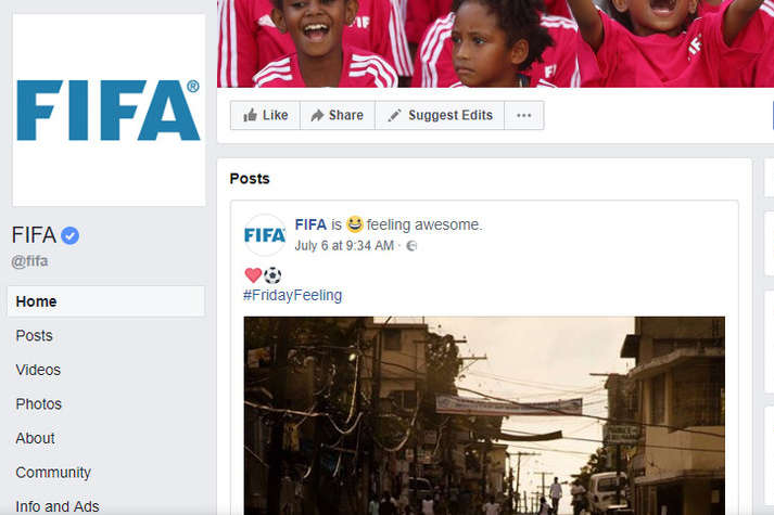 ФІФА після флешмобу українців відключила в Facebook можливість ставити оцінки