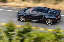 Разгон суперкара Bugatti Chiron сняли на видео