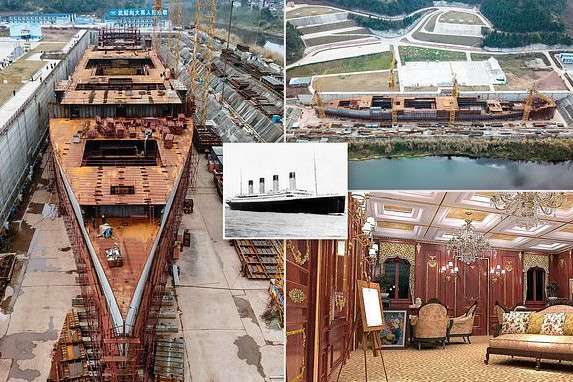 У Китаї показали, як будують копію «Титаніка»