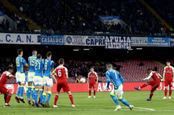 Воротарська помилка позбавила «Наполі» шансів на півфінал Ліги Європи у боротьбі з «Арсеналом» (відео)