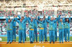 Мить тріумфу. 18 золотих легкоатлетів виконують гімн України у Мінську (відео)