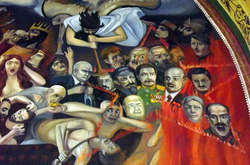 До свята Трійці. У церкві на Хмельниччині є фреска з зображенням Леніна, Сталіна та Троцького (фото)
