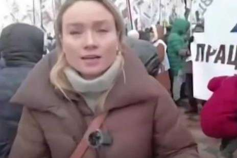 Российские пропагандисты беспрепятственно снимают антиукраинские сюжеты в Киеве (видео)