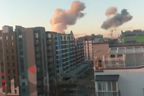 В Ивано-Франковске раздались взрывы в аэропорту (видео)