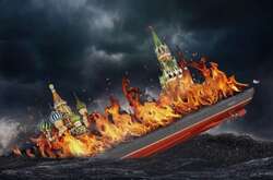Спалення «Москви». Реакція соцмереж (фото)