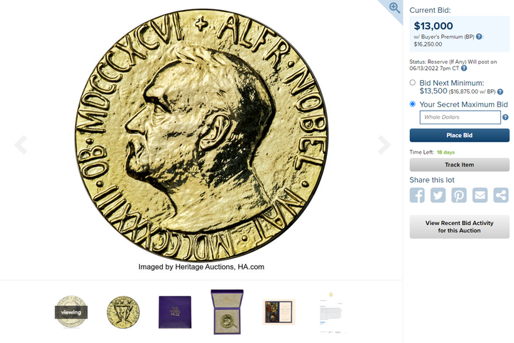 Нобелівський лауреат з Росії виставив свою медаль на аукціон: гроші підуть українським дітям