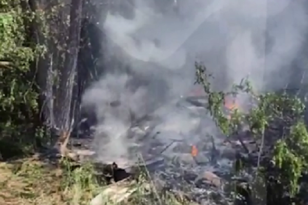 У Бєлгородській області РФ впав літак (відео)