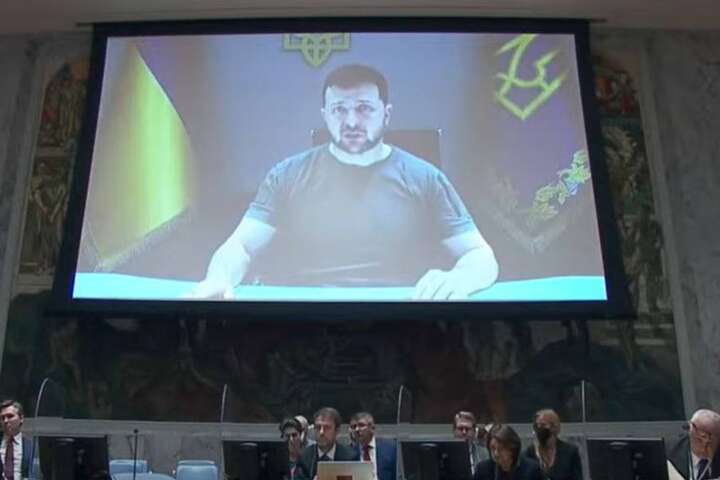 Зеленський виступив на засіданні Радбезу ООН (відео)