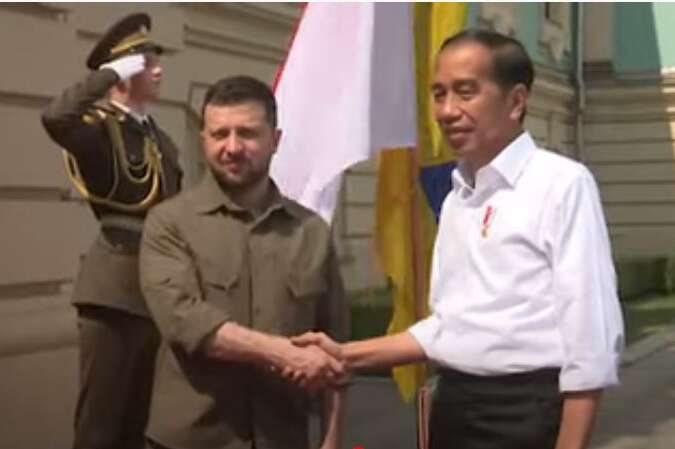 Зеленський показав, як проходить зустріч із президентом Індонезії (відео)