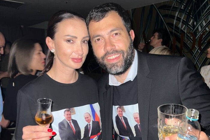 Додік, який лідирує на виборах у Боснії і Герцеговині, вирядив родичів у футболки з Путіним