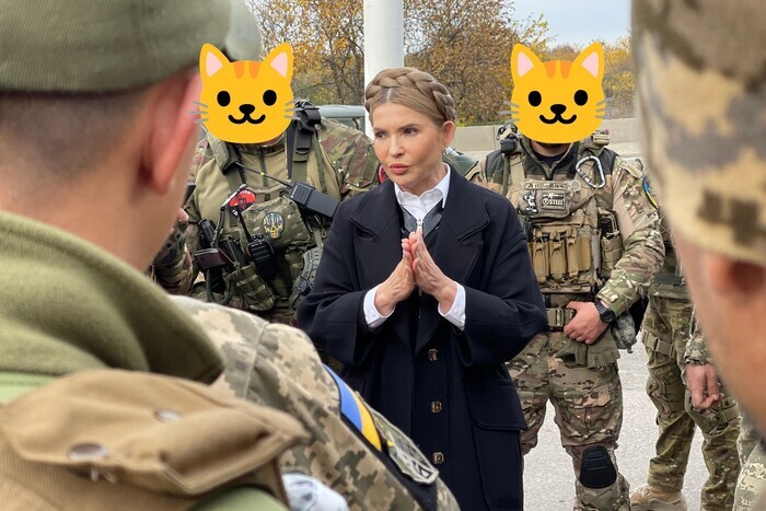 Тимошенко показала котиков в Херсонской области (фото)