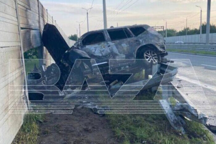 В Крыму взорвался автомобиль «помощника вице-премьера» Запорожской области (фото)