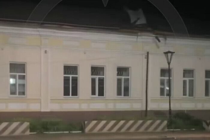 В Брянской области РФ беспилотник попал в полицейский участок