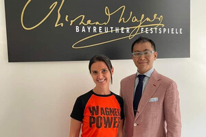 Оксана Линів вдягла футболку на Байройтський фестиваль з написом «Сила Вагнера»