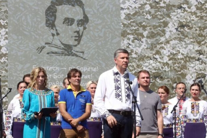 В освобожденной Бородянке прошла церемония вручения Шевченковской премии (видео)