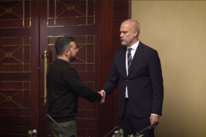 Зеленський зустрівся з міністром оборони Словаччини (відео)