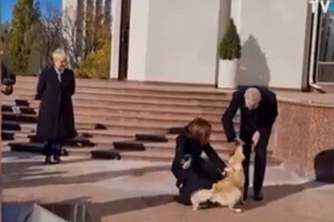 Собака президентки Молдови покусав главу Австрії (відео)