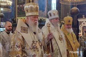 Патріарх Філарет очолив богослужіння у Володимирському соборі