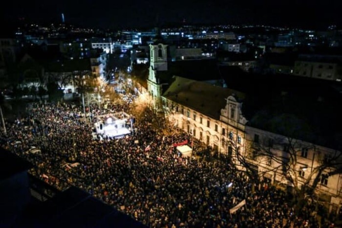 У 24 словацьких містах пройшли акції протесту проти уряду Фіцо