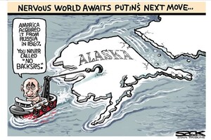 У 1867 році Росія втратила права на Аляску. Через півтора століття Кремль знову експлуатує цю тему