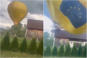 У Литві повітряна куля з пасажирами впала на житлові будинки (фото)