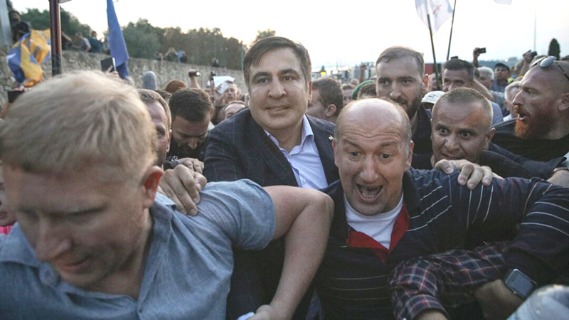 Саакашвили со сторонниками незаконно пересек границу Украины в сентябре 2017 года