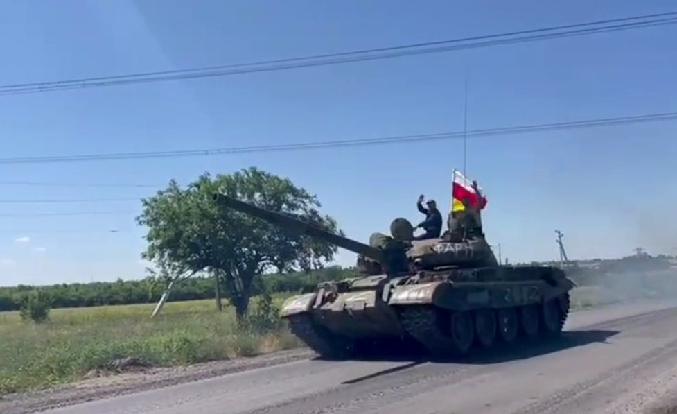 Наемники из непризнанной Южной Осетии на танке Т-62 в Херсонской областиФото из открытых источников