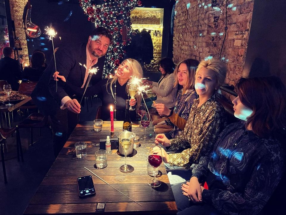 Святкування Нового року у родинному колі/фото: Катерина Ющенко/Facebook