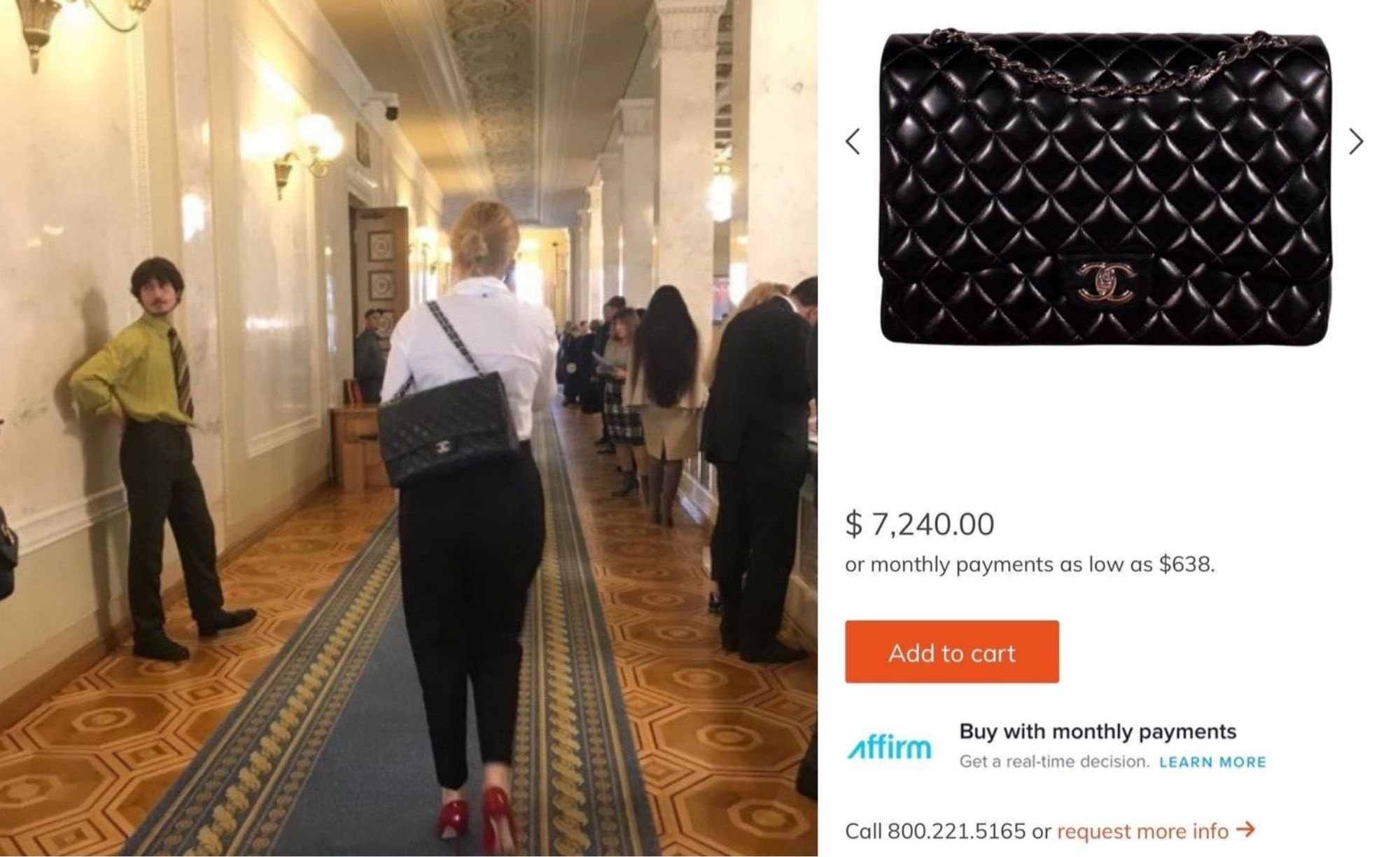 Сумочка за більше, ніж 7 тисяч доларів (фото golos.ua)