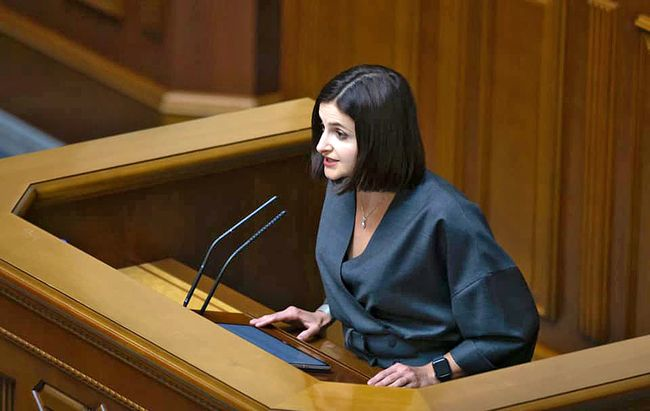 Законопроєкт про Бюро економічної безпеки презентувала одна з його основних авторів – Ольга Василевська-Смаглюк зі «Слуги народу»
