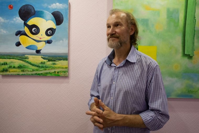 Выставка Алексея Бреуса в галерее «Энигма» на Троещине, Киев, 4 июня 2019 года Фото: Анастасия Власова/Громадское
